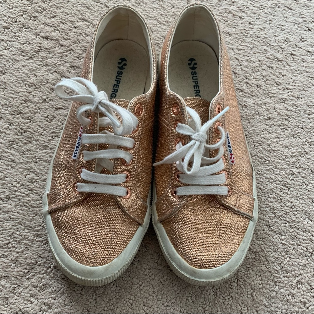 Rose Gold Superga Sneakers